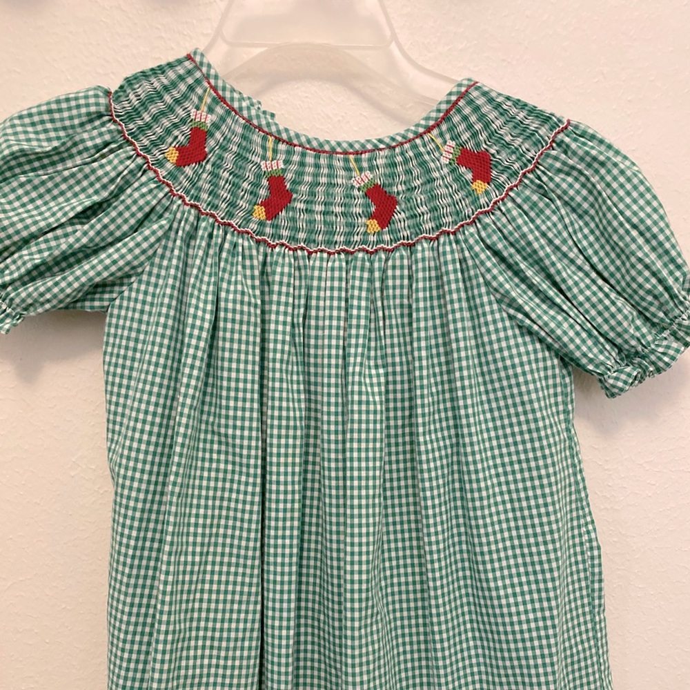 Smocked Holiday Dress. Size 4. EUC